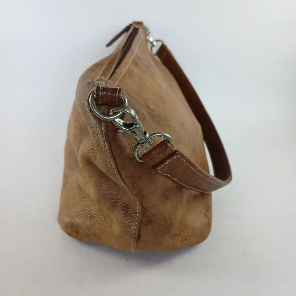 Tignanello Camel Brown Genuine Leather Purse Soft Shoulder Bag